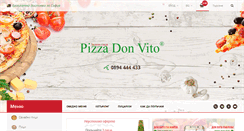 Desktop Screenshot of pizzadonvito.com