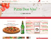 Tablet Screenshot of pizzadonvito.bg